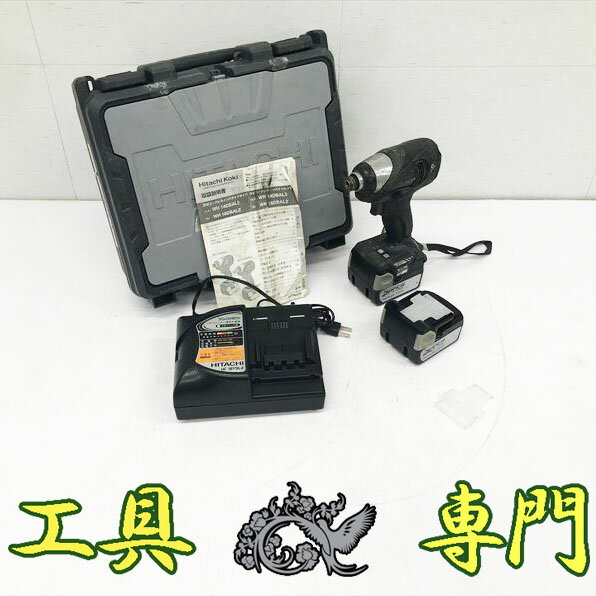 Q4452 送料無料！オーバーホール済み【中古品】14.4V インパクトドライバ 日立工機 WH14DBAL2 充電工具 電動【中古】