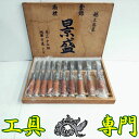 Q7743 送料無料!値下げ!【未使用品】厚のみ 10本組 景盛 鑿セット 総磨 三ツ裏 シノギ手工具