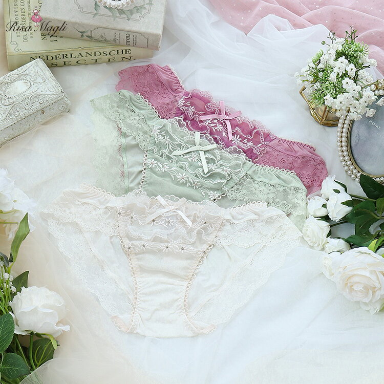 【さらに10％OFF★8月23日12時-8月27日23時59分まで】【30%OFF】リサマリ ノーマルショーツ ラーラ Risa Magli Risamagli ショーツ かわいい フェミニン プチプラ レディース インナー 2302 711※返品交換不可のサムネイル