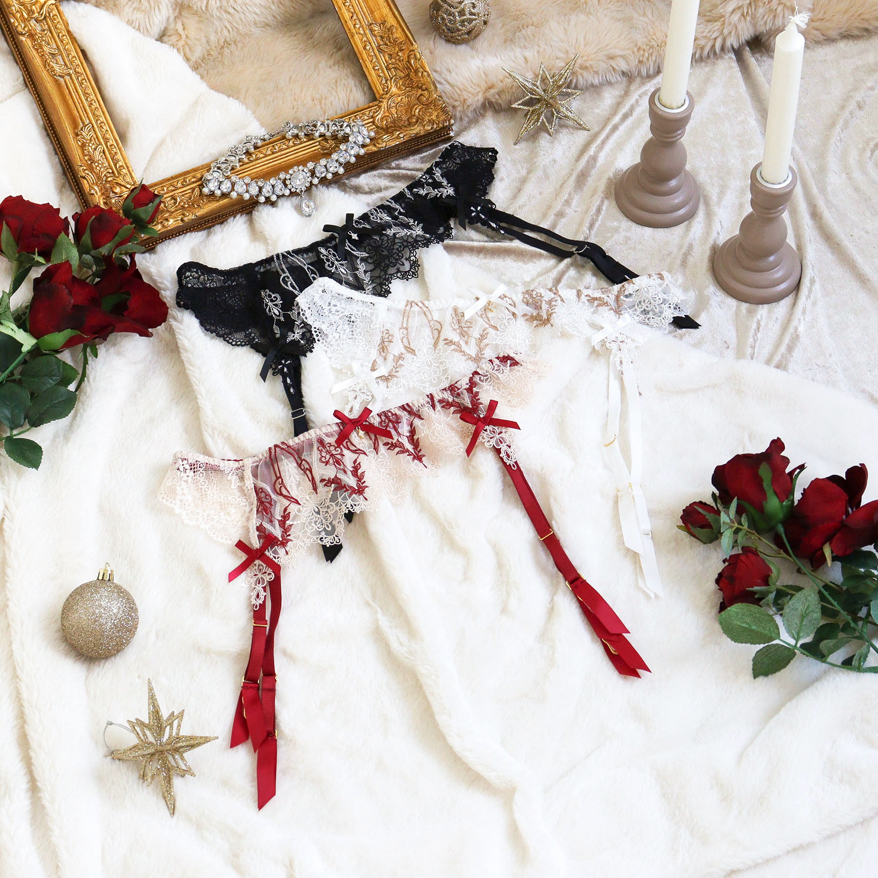 リサマリ レーヌ ガーターベルト ジュエリー Risa Magli Risamagli セクシー フェミニン レディース インナー 2502 2025467【返...