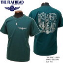 2023年夏新作 THE FLAT HEAD（ザ・フラットヘッド） LOUIS DESIGN/ルイスデザイン 半袖Tシャツ ダークグリーン FN-THC-035