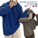 ニットパーカー レディース ニット 薄手 秋 冬 長袖ニット セーター シンプル 長袖ニット 韓国 かわいい 着回し 秋冬 レッド オフホワイト ピンク ブルー グレーク 長袖 ラグラン きれいめ らくちん カジュアル スポーティー 大人カジュアル 送料無料