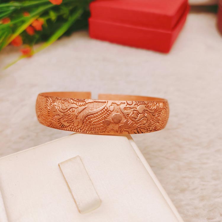 RISE SHOP JAPANの純銅 バングル ブレスレット レディース メンズ 電磁波対策 腱鞘炎 銅 ブレスレット シンプル 電磁波過敏症 おしゃれ 電磁波対策グッズ 純銅 紫銅 電磁波防御 電磁波防止 健康 アクセサリー 男女兼用 バングル シェディング対策 防止｜アングル3