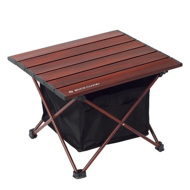 Rock Cloud キャンプテーブル 折りたたみ アルミ ロールテーブル コンパクト 超軽量 アウトドア 運動会 BBQ ハイキング ビーチ 収納袋付き