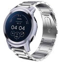 Lamshaw バンド 対応 Moto Watch 100, ステンレス メタル ベルト 交換バンド 対応 Moto Watch 100 / Moto 360 3rd Gen 2020 スマートウォッチ