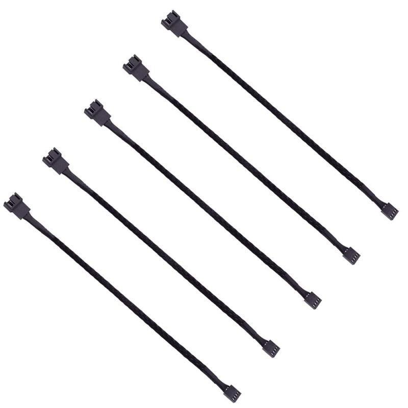 Chaslean ファン 電源 ケーブル PC ケース マザーボード 4ピン と 3ピン ファン 用 4ピン 1?2分岐 PWM 延長ケーブル コンピューター ATX 冷却ファン 用 電源 延長 ケーブル コ－ド