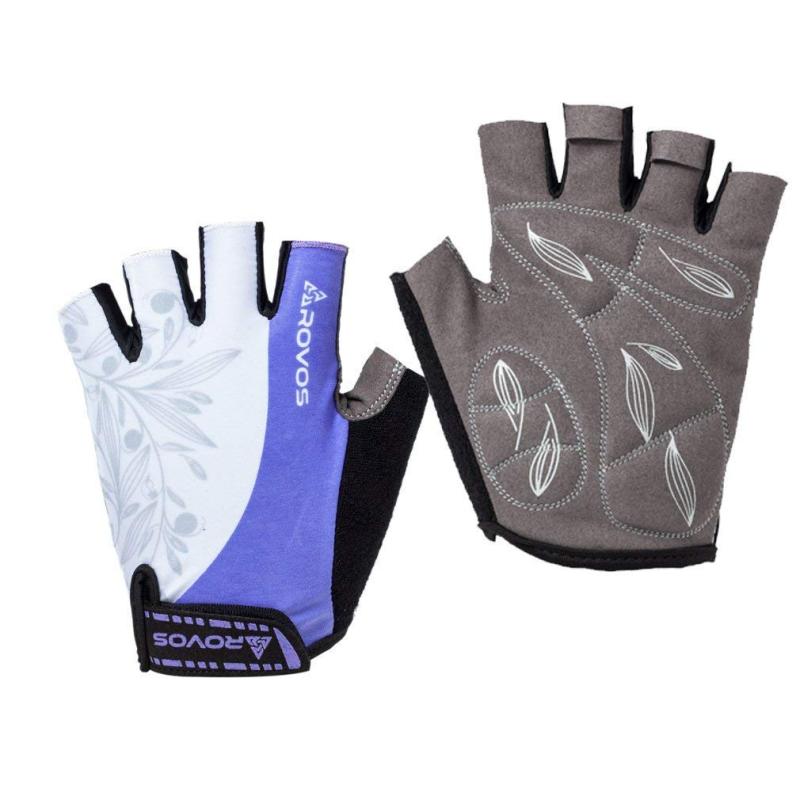 ROVOS 自転車 指切り グローブ サイクリング 滑り止め 手袋 衝撃吸収ゲル バイクグローブ 通気性 速乾性 春 夏 男女用