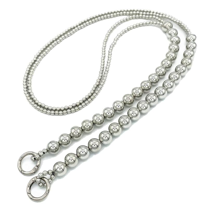 Hikaru.G ボールチェーン チェーンベルト ショルダーストラップ スマホチェーン バッグ パール チェーン 軽量 付け替え 交換用 バッグ小物 レディース...