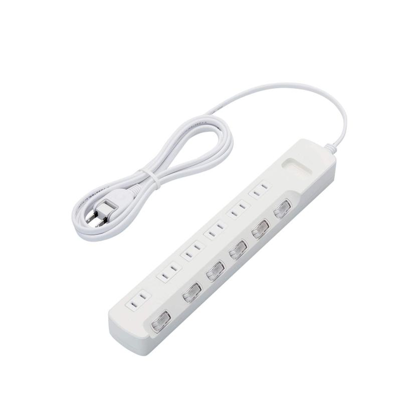 エレコム 電源タップ コンセント 雷ガード ホワイト