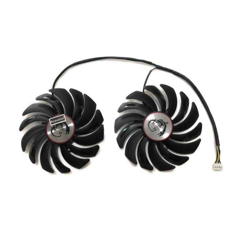 グラボ グラフィックカード グラフィックボード gpu 冷却 ファン,PLD10010B12HH,2 ピース/セット,MSI用 RTX 3060 ENTUS 2X OC,RTX3070 VENTUS 2X OC,RTX2070 Super GAMING
