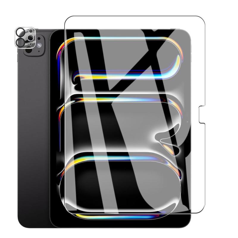 For iPad Pro 11インチ 第5世代 ガラスフィルム +レンズフィルム