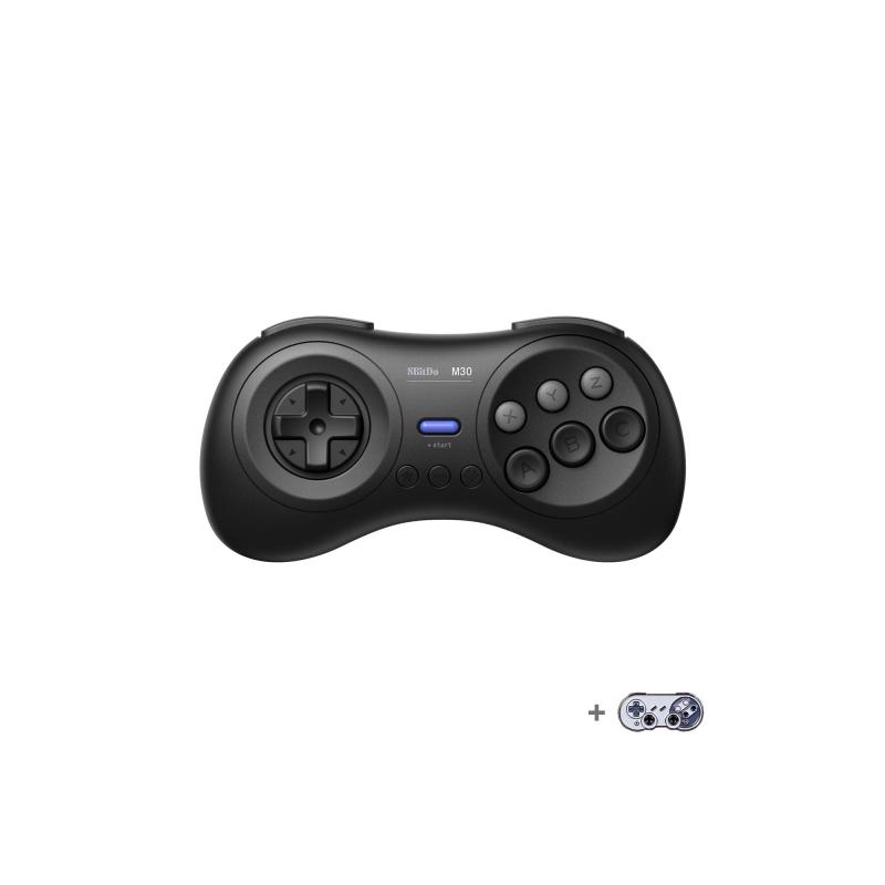 8Bitdo M30 Bluetoothゲーミングコントローラー6ボタンゲームパッド NS Switch Windows Android macOS Steam Respberry Pi用ブローチ付き