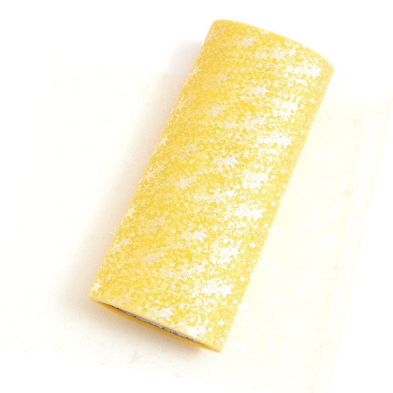 原ウール ラメ入り チュールリボン 生地 星 スター 10m(3)