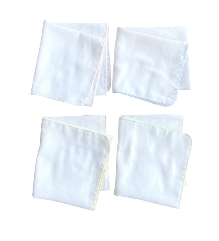 [マシュール] 沐浴布 日本製 ダブルガーゼ 赤ちゃん 34×75cm 4枚 2層 ベビー 無地 白 新生児 沐浴用 バ..