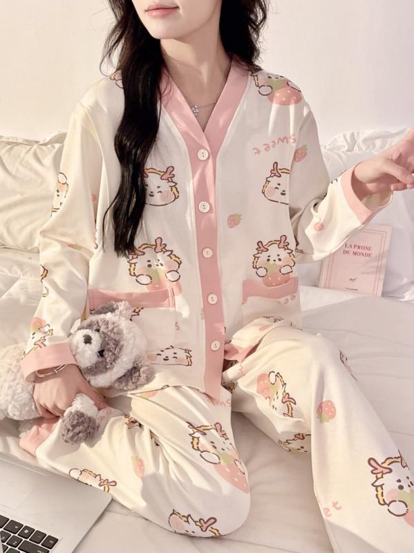 マタニティパジャマ 妊婦 産後 授乳 綿 薄手 春秋 部屋着 ホームウェア セット 快適 柔らかい 妊娠期 産褥期 哺乳期 通年