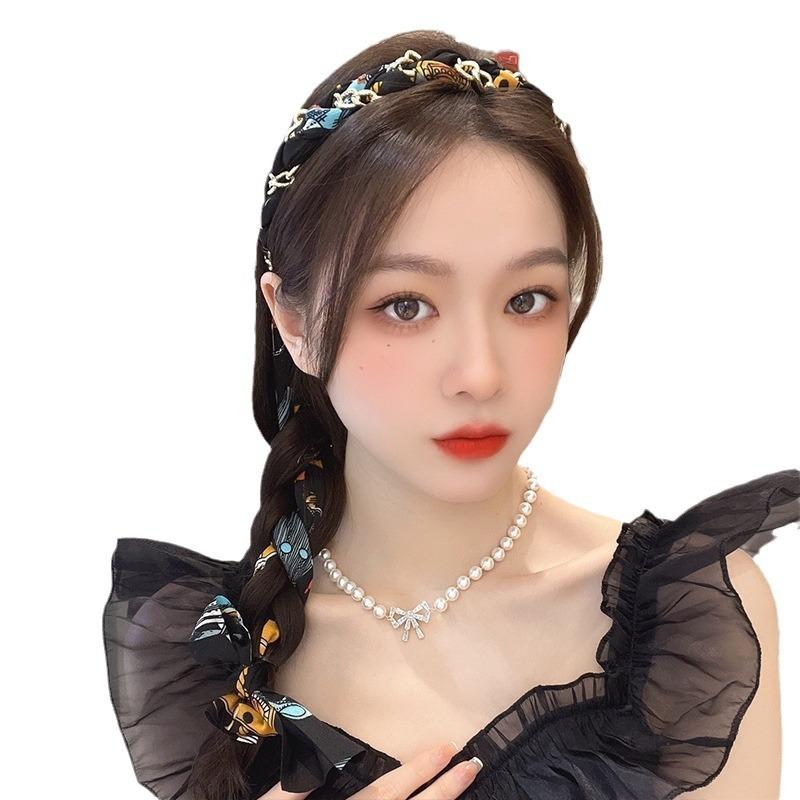 カチューシャ レディース ヘアバンド ヘアアクセサリー 髪飾り 髪留め スカーフ リ...