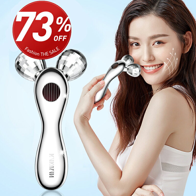 【73%OFF★Fashion SALE限定】 美顔ローラー マイクロカレント 微弱電流 美顔器 リフトアップ 小顔 美容ローラー 全身ケア マッサージ 美容グッズ 小顔ローラー ほうれい線 むくみ 解消 フェイス＆ボディ用 メンズ 女性 ギフト クリスマス プレゼント