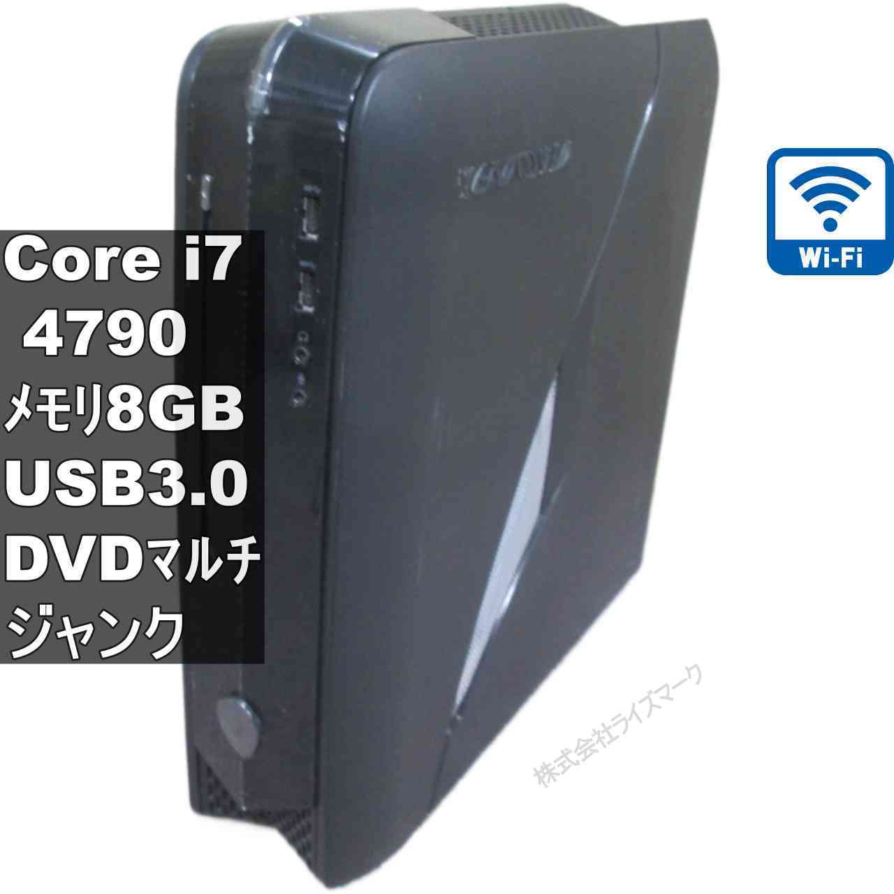 【中古】 DELL Alienware X51 R2 Core i7 4790 スリム型 電源投入可 Wi-Fi USB3.0 HDMI ジャンクPC 送料無料 [95804]