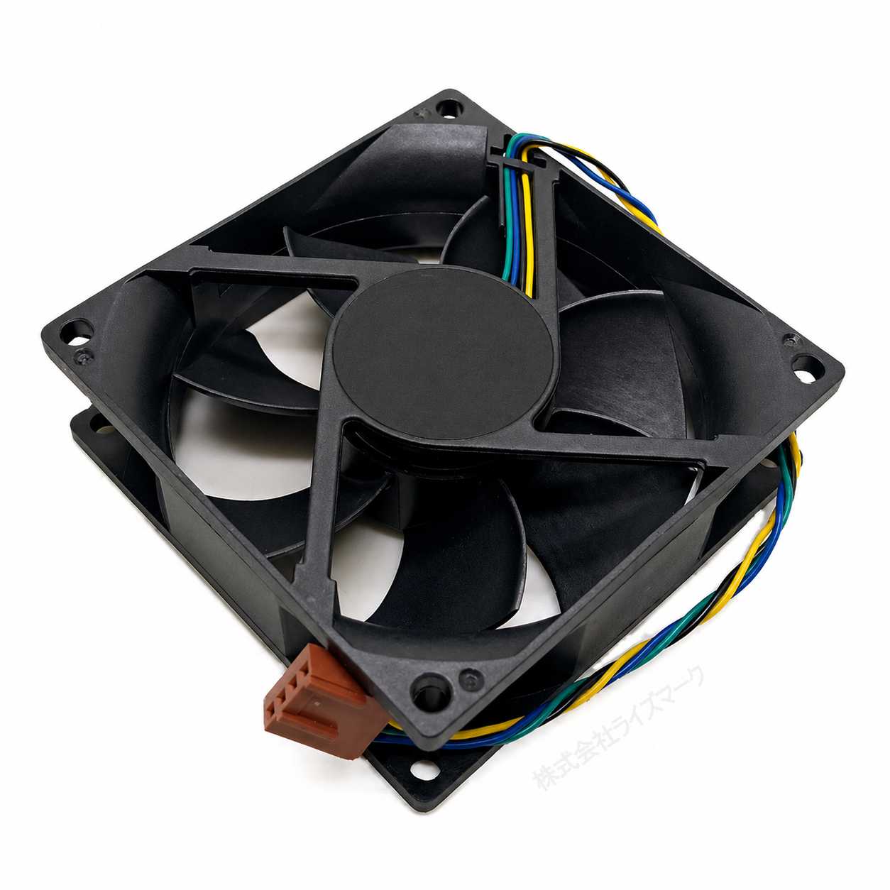 PCケース用 冷却ファン 80mm（80×80×25mm） 4ピン ブラック 取り付けネジ4本付き 送料無料 ＜新品＞ [96277]