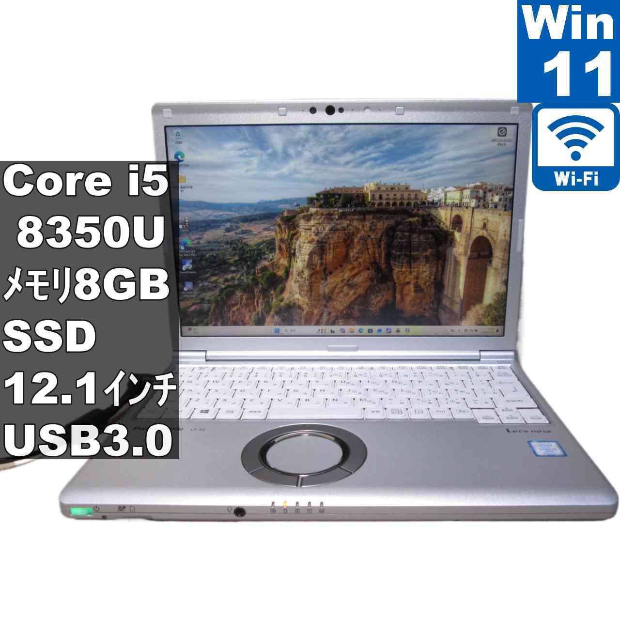 [Used] Panasonic Lets note CF-SV7RDCVS SSD equipped Core i5 8350U Windows11 Pro Rechargeable Wi-Fi Long term warranty [96286]