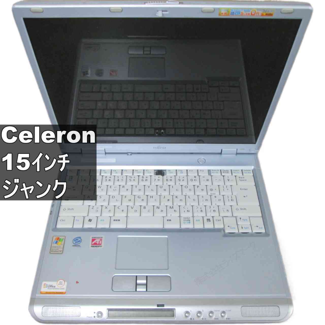 [Used] Fujitsu FMV-BIBLO NB53E Celeron 256MB Memory Windows XP Era PC Uniform Price BIOS Displayable Junk PC [96304]