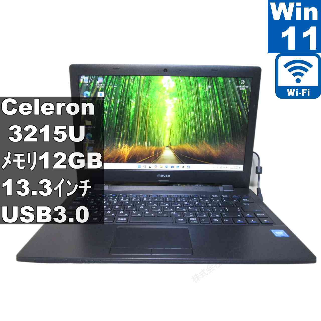 [Used] Mouse Computer LuvBook LB-J321E Celeron 3215U 1.7GHz 12GB Memory Windows 11 Home Rechargeable Wi-Fi Long-term Warranty [96569]