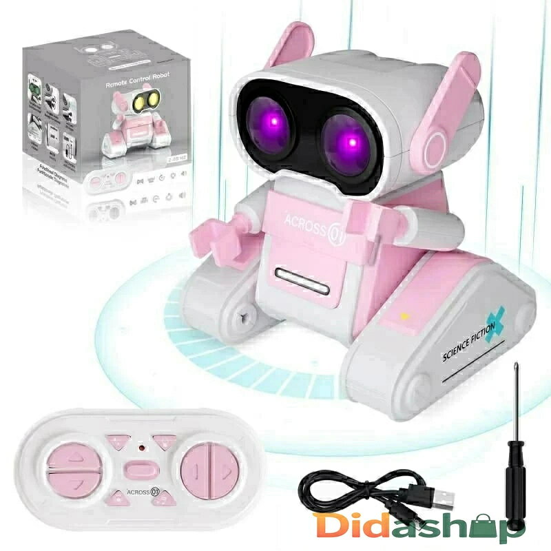 電動ロボット おもちゃ ラジコンロボット 2.4GHz 360°回転 LEDライト 音楽 デモ 多機能ロボット USB充電式 スマートロボット 入園祝い 幼稚園 子供の日 クリスマス 誕生日プレゼント 知育玩具