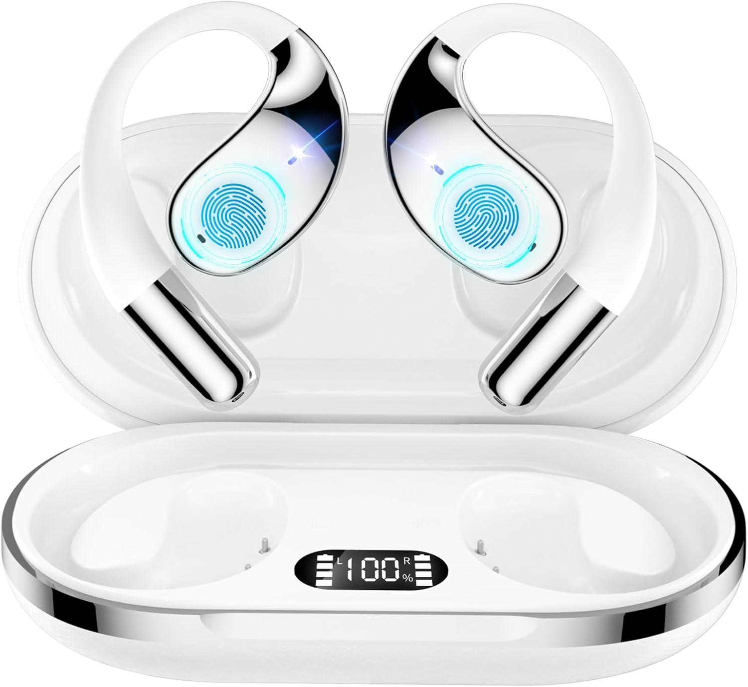 【商品説明】よくある質問1、本製品の翻訳機能を使用するには、アプリをダウンロードして、アプリと接続する必要があります。2、本製品の翻訳機能は永久無料ですが、通話の翻訳は有料です。ご使用中何か不明点などございましたらお気軽にご連絡ください。【最新のAI技術による高精度な翻訳&amp;翻訳音楽で活躍】最新の生成AI技術を採用しており、文脈に沿った正確な翻訳を提供します。特にビジネスや専門分野で使用される専門用語やニュアンスを理解し、自然で正確な翻訳を実現します。115種類の言語に対応し、ユーザーのニーズに合わせた高精度な翻訳と通訳をリアルタイムで実現します。カスタマーサポート、ビジネスミーティング、オンラインカンファレンス、観光案内など、さまざまなシーンで即座に活用できます。直感的で使いやすいインターフェースを備えており、誰でも簡単に利用できます。スマートフォンアプリを通じて、どこからでもアクセス可能です。翻訳機として使えるだけではなく、普通にワイヤレスイヤホンとして音楽を聴いたり、通話に使うことができます。【耳を塞がない＆音漏れを防ぐ&amp;耳に負担がなし】本製品は指定の方向に音を伝える技術を利用し、空気で音を伝えます。耳に入らないオープンイヤーデザインという骨伝導イヤホンの特徴を生かしながら、「振動に慣れないしないと聴こえない」、「電力の消費が早い」、「本体が重たい」などの問題点を改善し、耳に優しくなります。耳を塞がず音楽が聴こえるから圧迫感がなく！または、耳への負担を軽減するための設計に力を入れていて、柔らかい素材や調整可能な構造を採用し、長時間使いでも疲れにくい！音漏れを最小限に抑える設計を採用しており、環境音を聴きながら音楽を楽しめて、車の走行音などの危険な音に気づくことができ、安心安全にサイクリング、ランニングなどスポーツを実現。メガネをかけていても快適に装着できるイヤホンです。【抜群のフィット感&amp;超便利なタッチボタン操作】人間工学に基づいた軽量設計で確実に耳にフィットし、耳に合わせて、優れた装着感と洗練されたデザインを両立し、伸縮性のある柔軟な素材が採用されていて、外れにくく長時間の使用でも快適で安定感のある装着ができます。従来のカナル型イヤホンは、耳栓型のイヤースピースを耳の中に入れるようにして装着しますので、耳の中は蒸し暑くて菌が繁殖しやすい、「イヤホンによる外耳炎」になる可能性が高まります。この耳掛け式 イヤホンは外耳道を塞がないため、外耳炎になりづらく、周囲の音も聞こえるので話しかけられた声や後ろからくる車の音などにも気づけます。高感度タッチ設計で、わざわざスマホを取り出して操作しなくても音楽再生/停止、曲送り/曲戻り、Siri呼出し、通話着信/終了/拒否が操作できます。タッチの精度や感度も大幅に向上しストレスないタッチコントロールが可能になりました。【Bluetooth 5.4＆Hi-Fi高音質&amp;ENCノイズ低減】最先端Bluetooth 5.4+EDRが搭載され、接続性は良くて、電波距離範囲内、「音飛び」や「音切れ」を大幅に改善することができます。また、データ転送はより速く、干渉防止性能がより強いので、人込みの多い所でも街中の喧騒の中でも低遅延で途切れにくく安定しています。HIFI音質を採用し、ACCオーディオにも対応しています。純音信号がそのまま高速に伝送し、明瞭な高音域から、豊かな中域、迫力の重低音までどの音域もクリアな音質でバランスよく実感できます。ENCノイズキャンセリング機能搭載、またマイク内蔵付き、通話中の雑音や周囲のノイズを抑制し、相手の声も聞き取りやすく快適な通話を実現します。さらに、防水性能を持ち、急な雨や夏場の汗など、天候や場所を気にせず音楽世界を楽しめます。（ 完全防水ではないため、完全に水の中に入ってしまったりしますと故障の原因につながります。）【瞬時接続自動ペアリング&amp;完全左右分離型】初回接続成功であれば、次回以降は充電ケースから取り出すだけで瞬間に自動でスマホとペアリング完了できます。そのまま充電ケースに戻せばイヤホンはオフになります。イヤホンの左右独立受信方式の採用により、安定したワイヤレス接続性を実現しました。左右のイヤホンの単独使用と両耳での使用を簡単に切り替えることができます。または、業界新開発版圧倒的な低消費電力化技術が採用されしており、イヤホンを1回の充電で約8h音楽を楽しめ、充電ケースと組み合わせれば最大30時間連続音楽再生を実現されてきます。また、急速Type-C充電により、ケースとイヤホンの満充電時間が約1時間だけかかります。LEDディスプレイ電池残量表示も付きていて、充電ケースの電池残量が一目瞭然です。（通信距離、充電時間、再生可能時間 、待機時間はあくまで目安であり、音量調整再生内容使用環境によって異なります）【注意事項】初期不良の場合は到着後3営業日以内にご連絡ください。モニターの違いにより、実際の商品の色が画像と異なる場合があります。手動測定とは異なるため、わずかな寸法の違いを許容してください。運送事故により箱が潰れる可能性がございます。更新のタイミングによっては実在庫に相違が出る場合がございます。万が一在庫切れや入荷待ちとなる場合は別途メールにてご連絡いたします。お問い合わせとメールを承りますので、質問や苦情を相談して有効に解決しましょう。勝手に悪いレビューをしないでお願い致します。取り扱い上のご注意をよくお読みの上ご使用下さい。【品質保証】◎販売している商品は全て新品未使用です、倉庫から出荷前に検品必要ですので、箱を開封する場合もございます、予めご了承くださいませ。製造時期によりデザインや仕様に若干の変更がある場合がございます。予めご了承ください。本機を利用したことによる、直接もしくは間接的に生じた損害、破損について当店は一切の責任を負いません。パッケージや衣装箱が予告無く変更になる場合がございます。【【下記の場合も返品交換をお受けできません】 ご使用済洗濯済場合 お客様の元できずまたは破損汚損が生じている場合 商品ににおいが付着している場合 過度な返品交換を繰り返している場合 転売目的であると弊社が判断した場合（弊社が転売目的と判断した場合を含みます）色味が異なる臭いなどの理由の交換返金はお受けできません。ご了承くださいませ。取り扱い上のご注意をよくお読みの上ご使用下さい。メーカー希望小売価格はメーカー商品タグに基づいて掲載しています【商品説明】よくある質問1、本製品の翻訳機能を使用するには、アプリをダウンロードして、アプリと接続する必要があります。2、本製品の翻訳機能は永久無料ですが、通話の翻訳は有料です。ご使用中何か不明点などございましたらお気軽にご連絡ください。【最新のAI技術による高精度な翻訳&amp;翻訳音楽で活躍】最新の生成AI技術を採用しており、文脈に沿った正確な翻訳を提供します。特にビジネスや専門分野で使用される専門用語やニュアンスを理解し、自然で正確な翻訳を実現します。115種類の言語に対応し、ユーザーのニーズに合わせた高精度な翻訳と通訳をリアルタイムで実現します。カスタマーサポート、ビジネスミーティング、オンラインカンファレンス、観光案内など、さまざまなシーンで即座に活用できます。直感的で使いやすいインターフェースを備えており、誰でも簡単に利用できます。スマートフォンアプリを通じて、どこからでもアクセス可能です。翻訳機として使えるだけではなく、普通にワイヤレスイヤホンとして音楽を聴いたり、通話に使うことができます。【耳を塞がない＆音漏れを防ぐ&amp;耳に負担がなし】本製品は指定の方向に音を伝える技術を利用し、空気で音を伝えます。耳に入らないオープンイヤーデザインという骨伝導イヤホンの特徴を生かしながら、「振動に慣れないしないと聴こえない」、「電力の消費が早い」、「本体が重たい」などの問題点を改善し、耳に優しくなります。耳を塞がず音楽が聴こえるから圧迫感がなく！または、耳への負担を軽減するための設計に力を入れていて、柔らかい素材や調整可能な構造を採用し、長時間使いでも疲れにくい！音漏れを最小限に抑える設計を採用しており、環境音を聴きながら音楽を楽しめて、車の走行音などの危険な音に気づくことができ、安心安全にサイクリング、ランニングなどスポーツを実現。メガネをかけていても快適に装着できるイヤホンです。【抜群のフィット感&amp;超便利なタッチボタン操作】人間工学に基づいた軽量設計で確実に耳にフィットし、耳に合わせて、優れた装着感と洗練されたデザインを両立し、伸縮性のある柔軟な素材が採用されていて、外れにくく長時間の使用でも快適で安定感のある装着ができます。従来のカナル型イヤホンは、耳栓型のイヤースピースを耳の中に入れるようにして装着しますので、耳の中は蒸し暑くて菌が繁殖しやすい、「イヤホンによる外耳炎」になる可能性が高まります。この耳掛け式 イヤホンは外耳道を塞がないため、外耳炎になりづらく、周囲の音も聞こえるので話しかけられた声や後ろからくる車の音などにも気づけます。高感度タッチ設計で、わざわざスマホを取り出して操作しなくても音楽再生/停止、曲送り/曲戻り、Siri呼出し、通話着信/終了/拒否が操作できます。タッチの精度や感度も大幅に向上しストレスないタッチコントロールが可能になりました。【Bluetooth 5.4＆Hi-Fi高音質&amp;ENCノイズ低減】最先端Bluetooth 5.4+EDRが搭載され、接続性は良くて、電波距離範囲内、「音飛び」や「音切れ」を大幅に改善することができます。また、データ転送はより速く、干渉防止性能がより強いので、人込みの多い所でも街中の喧騒の中でも低遅延で途切れにくく安定しています。HIFI音質を採用し、ACCオーディオにも対応しています。純音信号がそのまま高速に伝送し、明瞭な高音域から、豊かな中域、迫力の重低音までどの音域もクリアな音質でバランスよく実感できます。ENCノイズキャンセリング機能搭載、またマイク内蔵付き、通話中の雑音や周囲のノイズを抑制し、相手の声も聞き取りやすく快適な通話を実現します。さらに、防水性能を持ち、急な雨や夏場の汗など、天候や場所を気にせず音楽世界を楽しめます。（ 完全防水ではないため、完全に水の中に入ってしまったりしますと故障の原因につながります。）【瞬時接続自動ペアリング&amp;完全左右分離型】初回接続成功であれば、次回以降は充電ケースから取り出すだけで瞬間に自動でスマホとペアリング完了できます。そのまま充電ケースに戻せばイヤホンはオフになります。イヤホンの左右独立受信方式の採用により、安定したワイヤレス接続性を実現しました。左右のイヤホンの単独使用と両耳での使用を簡単に切り替えることができます。または、業界新開発版圧倒的な低消費電力化技術が採用されしており、イヤホンを1回の充電で約8h音楽を楽しめ、充電ケースと組み合わせれば最大30時間連続音楽再生を実現されてきます。また、急速Type-C充電により、ケースとイヤホンの満充電時間が約1時間だけかかります。LEDディスプレイ電池残量表示も付きていて、充電ケースの電池残量が一目瞭然です。（通信距離、充電時間、再生可能時間 、待機時間はあくまで目安であり、音量調整再生内容使用環境によって異なります）【注意事項】初期不良の場合は到着後3営業日以内にご連絡ください。モニターの違いにより、実際の商品の色が画像と異なる場合があります。手動測定とは異なるため、わずかな寸法の違いを許容してください。運送事故により箱が潰れる可能性がございます。更新のタイミングによっては実在庫に相違が出る場合がございます。万が一在庫切れや入荷待ちとなる場合は別途メールにてご連絡いたします。お問い合わせとメールを承りますので、質問や苦情を相談して有効に解決しましょう。勝手に悪いレビューをしないでお願い致します。取り扱い上のご注意をよくお読みの上ご使用下さい。【品質保証】◎販売している商品は全て新品未使用です、倉庫から出荷前に検品必要ですので、箱を開封する場合もございます、予めご了承くださいませ。製造時期によりデザインや仕様に若干の変更がある場合がございます。予めご了承ください。本機を利用したことによる、直接もしくは間接的に生じた損害、破損について当店は一切の責任を負いません。パッケージや衣装箱が予告無く変更になる場合がございます。【【下記の場合も返品交換をお受けできません】 ご使用済洗濯済場合 お客様の元できずまたは破損汚損が生じている場合 商品ににおいが付着している場合 過度な返品交換を繰り返している場合 転売目的であると弊社が判断した場合（弊社が転売目的と判断した場合を含みます）色味が異なる臭いなどの理由の交換返金はお受けできません。ご了承くださいませ。取り扱い上のご注意をよくお読みの上ご使用下さい。メーカー希望小売価格はメーカー商品タグに基づいて掲載しています