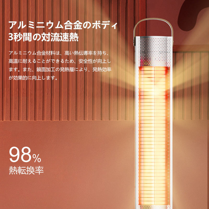 電気ストーブ ハロゲンヒーター カーボンヒーター 電気ヒーター 暖房器具 1秒速暖 ...