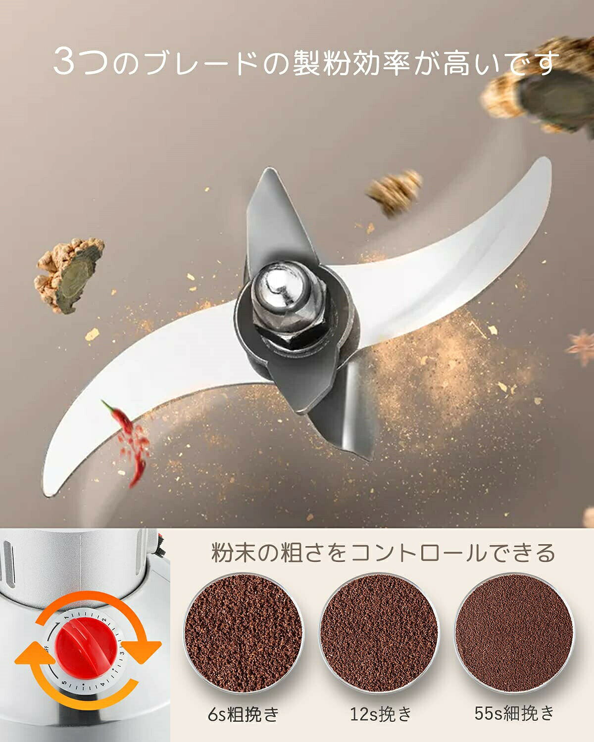 【1年保証】製粉機 家庭用 業務用 電動製粉機...の紹介画像3