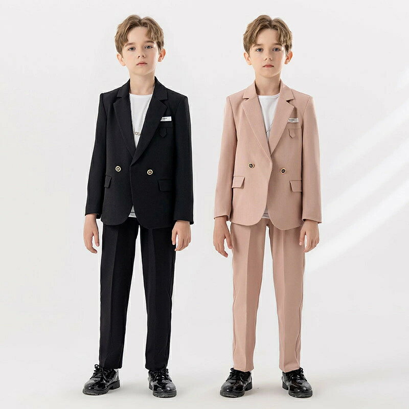 乐天商城 - 子供スーツ 入学式 卒業式 4点セット 男の子 フォーマル スーツ 子供服 コート 七五三 保育園 発表会 結婚式 Tシャツ 長袖 キッズスーツ ベビースーツ 小学校 中学生 高校生 セットアップ スーツセット 上下セット ジュニア フォーマルスーツ タキシード おしゃれ