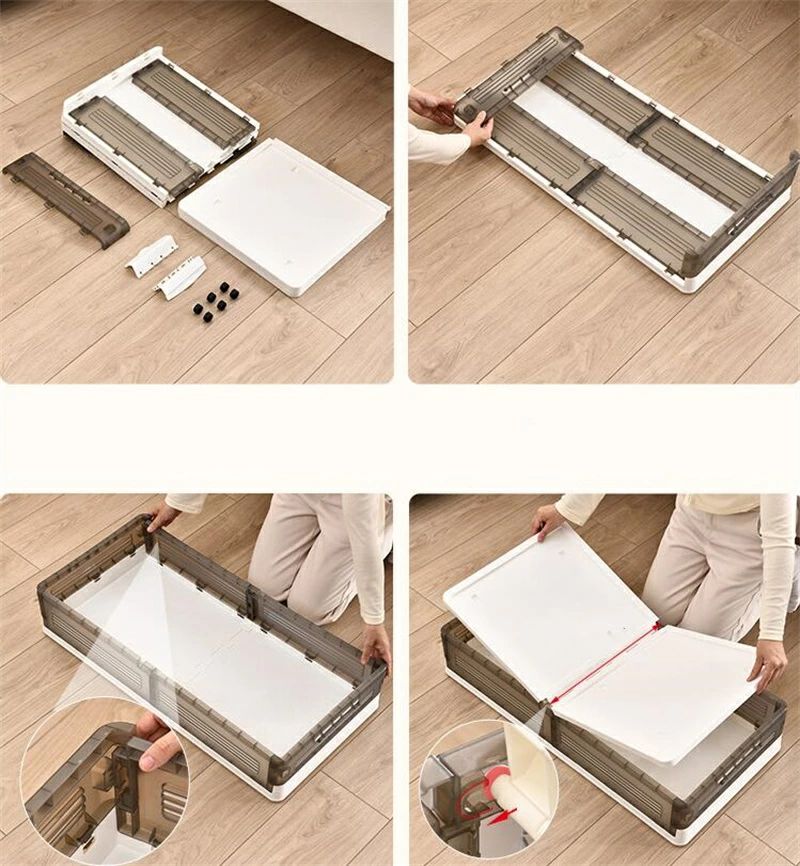 収納ボックス ベッド下 高さ16.5cm/18cm/23cm/27cm 折りたたみ 横置き 収納箱 衣類...