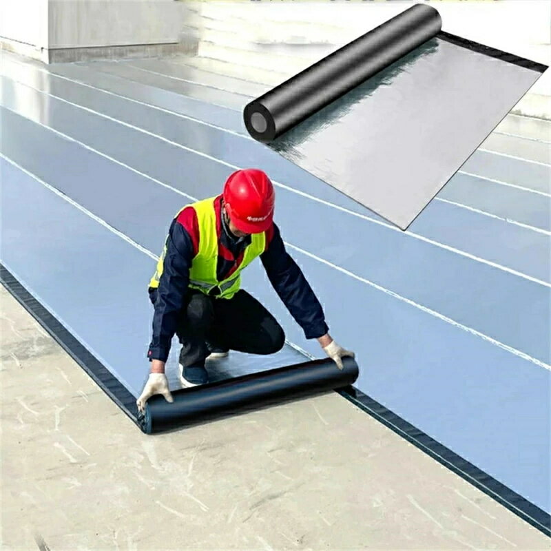 乐天商城 - 20M強力防水シート屋根 断熱防水テープ 屋根材 水漏れ補修テープ 幅1m×厚さ1.5mm 水漏れ防止テープ コンクリート ベランダ 屋根 補修材 トタン屋根の修理 雨