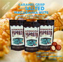【OFFICIAL SHOP】マカダミアナッツwithハワイアンキャラメルクリスプ(120g) ×3 ハワイ Leis Hawaii popcorn kitch...
