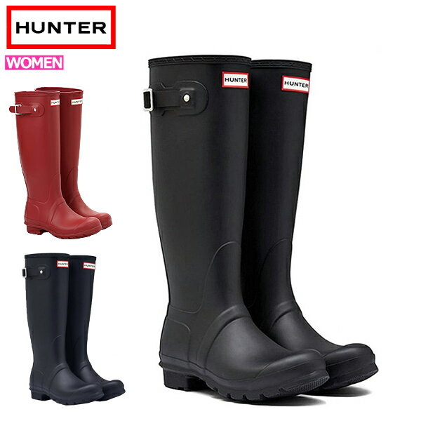 【全品10％OFF⇒2点購入クーポン利用で！】HUNTER ハンター レインブーツ 長靴 ブーツ レディース 完全防水 雨 WOMENS ORIGINAL TALL BOOT ^WFT1000RMA【hnt002-c】^