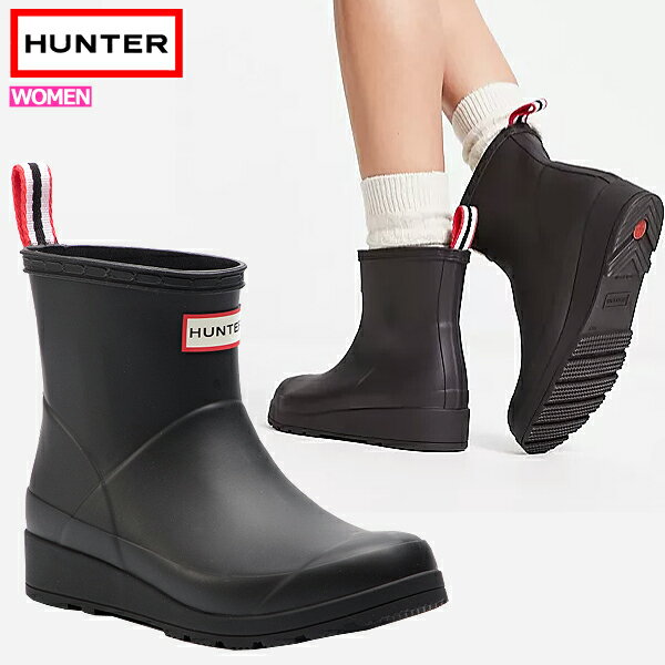 ハンター レインブーツ ブーツ レディース 長靴 雨 雪 ブーツ ショート 丈 靴 防水 HUNTER ORIGINAL PLAY BOOT SHORT WFS2020RMA【hnt022-4】