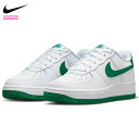 ナイキ エアフォース 1 LV8 GS ホワイト/ホワイト/マラカイト エアフォース1 AF1 レディース スニーカー シューズ 靴 AIR FORCE 1 LV8 GS WHITE/MALACHITE-WHITE FV5948-103^【nike378】^