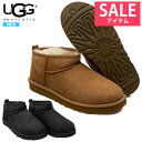 UGG メンズ アグ ムートン ブーツ クラシック ウルトラミニ CLASSIC ULTRA MINI ファー カジュアルシューズ 靴 スリッポン 冬 防寒 暖かい スエード ボア ギフト プレゼント ^1137391【ug010】^