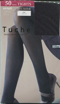 お買い得【グンゼ】Tucheクリアラメタイツ:50デニール