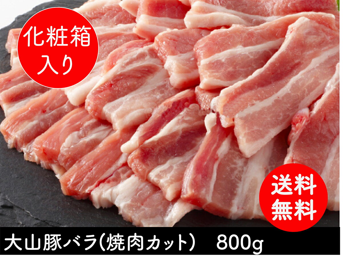 カルビ バラ 国産 豚肉 ブランド豚 鳥取県産 大山豚 【800g】 豚バラ 豚ばら 焼肉 おいしい お肉 鳥取県 国産豚 バーベキュー 自炊 簡単 料理 おうちでごはん ギフト プレゼント に オススメ 食品 鳥取 父の日 母の日 お中元 御中元 お取り寄せグルメ お中元 御中元 SSS