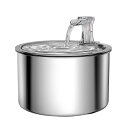 水飲み器 ペット 犬 猫用 自動給水器 1.8L 大容量 水位探知 循環式給水器 フィルター式給水器 ねこ 蛇口式 円筒 猫用給水器 浄水 猫犬ボウル 飼育 犬...