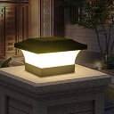 ソーラーライト LED 4面発光 門柱灯 薄型 明暗センサー 自動点灯/消灯 ソーラー充電式 屋外照明 四角形 北欧 おしゃれ 玄関外灯 和風 防雨型 表札灯 ...