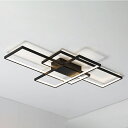 シーリングライト 北欧 8~18畳 LED 長方形 四角形 枠 3灯 おしゃれ 天井照明器具 ダイニング 居間 リビング 寝室 ベッドルーム 室内照明 LEDラ...
