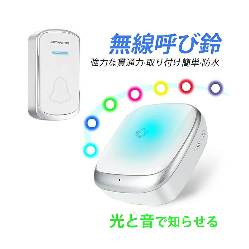 チャイム ワイヤレス 玄関 引き戸 ドアベル 送信機 自発電 無線 おしゃれ ボタン式 住宅 呼び鈴 介護 スピーカー 1/2/3台 子機 壁掛け コンセント式 工事不要 取り付け 交換 自分で ピンポン 家庭 業務用 インターホン 58曲入り 4段階音量調節 看護 便利グッズ 呼び出しベル