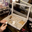 アクセサリーケース 透明 携帯用 薄型 おしゃれ ジュエリーボックス ピアス 腕時計 イヤリング ネックレス 指輪置き 保管 宝石収納ケース 小分け 整理 展示...