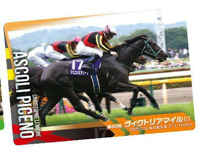 27．アスコリピチェーノ 第20回ヴィクトリアマイル(GI) ノーマルカード （カードのみ発送） GIサラブレッドホースコレクション ツインウエハース 第4R ギフト プレゼント 競馬 グッズ