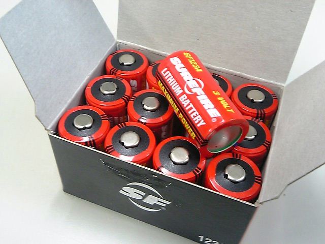 SUREFIRE 純正リチウムバッテリー 12個BOX
