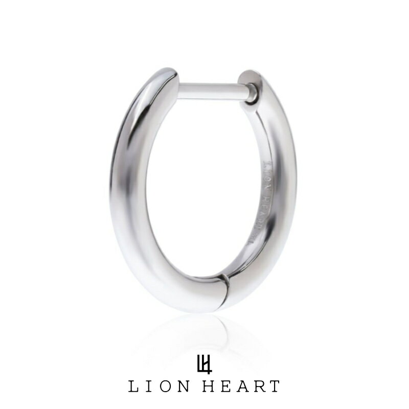 ライオンハート “LH-1” スキニーフープピアス サージカルステンレス (金属アレルギー対応) 03EA043ASV LION HEART フープピアス 1点売り 片耳用 メンズピアス ブランド 誕生日 プレゼント