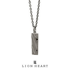 ライオンハート for Gift ツイストtecプレートネックレス ブラック 01NE1151BK LION HEART フォー シルバー ネックレス ペンダント チェーン [LH] メンズ ブランド ギフト(誕生日 プレゼント) 送料無料