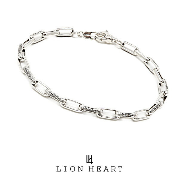 ライオンハート シルバーアクセサリー メンズ ライオンハート PROGRESSO ゴシックリンクブレスレット 01BR0571SV LION HEART プログレッソ シルバー メンズ ブランド プレゼント 誕生日